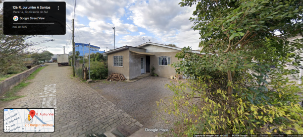 LEILÃO: TERRENO URBANO COM UMA CASA DE ALVENARIA (NÃO AVERB.) EM VACARIA/RS, localizado em Vacaria - RS