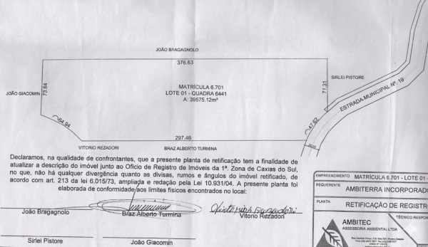 FRAÇÃO IDEAL DE 83,788% (33.159,20M²), SITO AO BAIRRO MONTE BÉRICO, EM CAXIAS DO SUL/RS, localizado em Caxias Do Sul - RS, bairro Monte Bérico