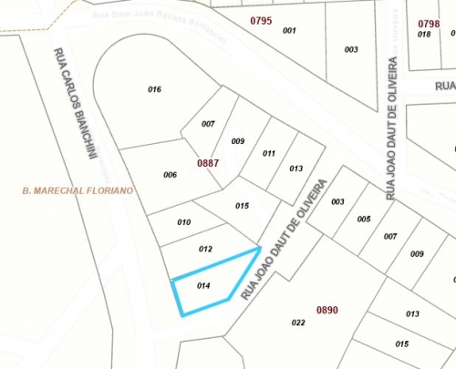 Um terreno urbano, com área de 357,47m², em caxias do sul/rs